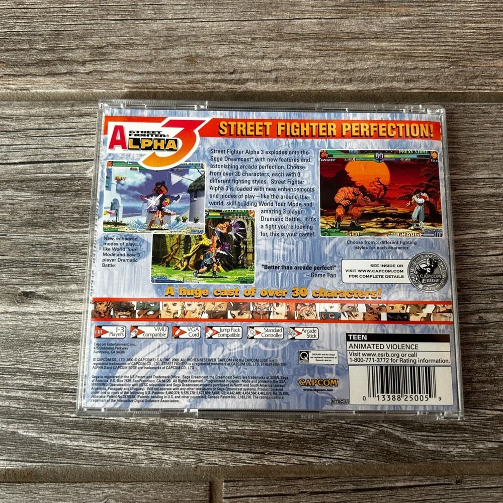 Street Fighter Alpha 3 Sega Dreamcast CASE‎ ONLY
